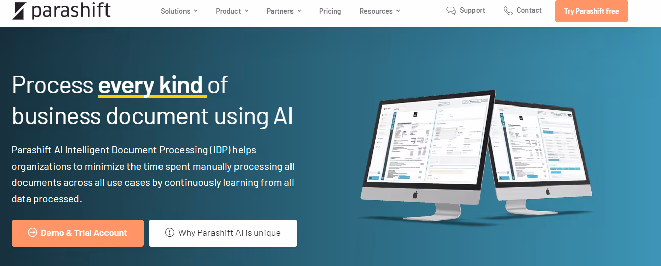 Data entry applications: parashift
