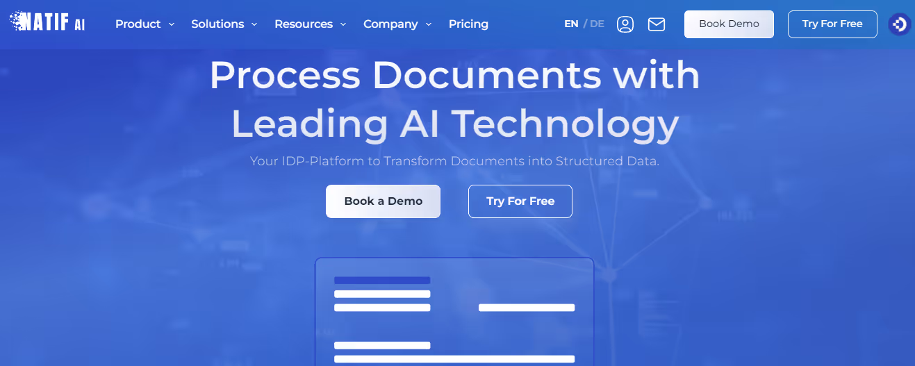 Natif: Another alternative for data entry
