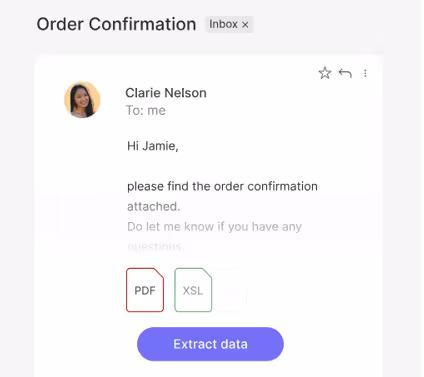 An image illustrating an order confirmation.