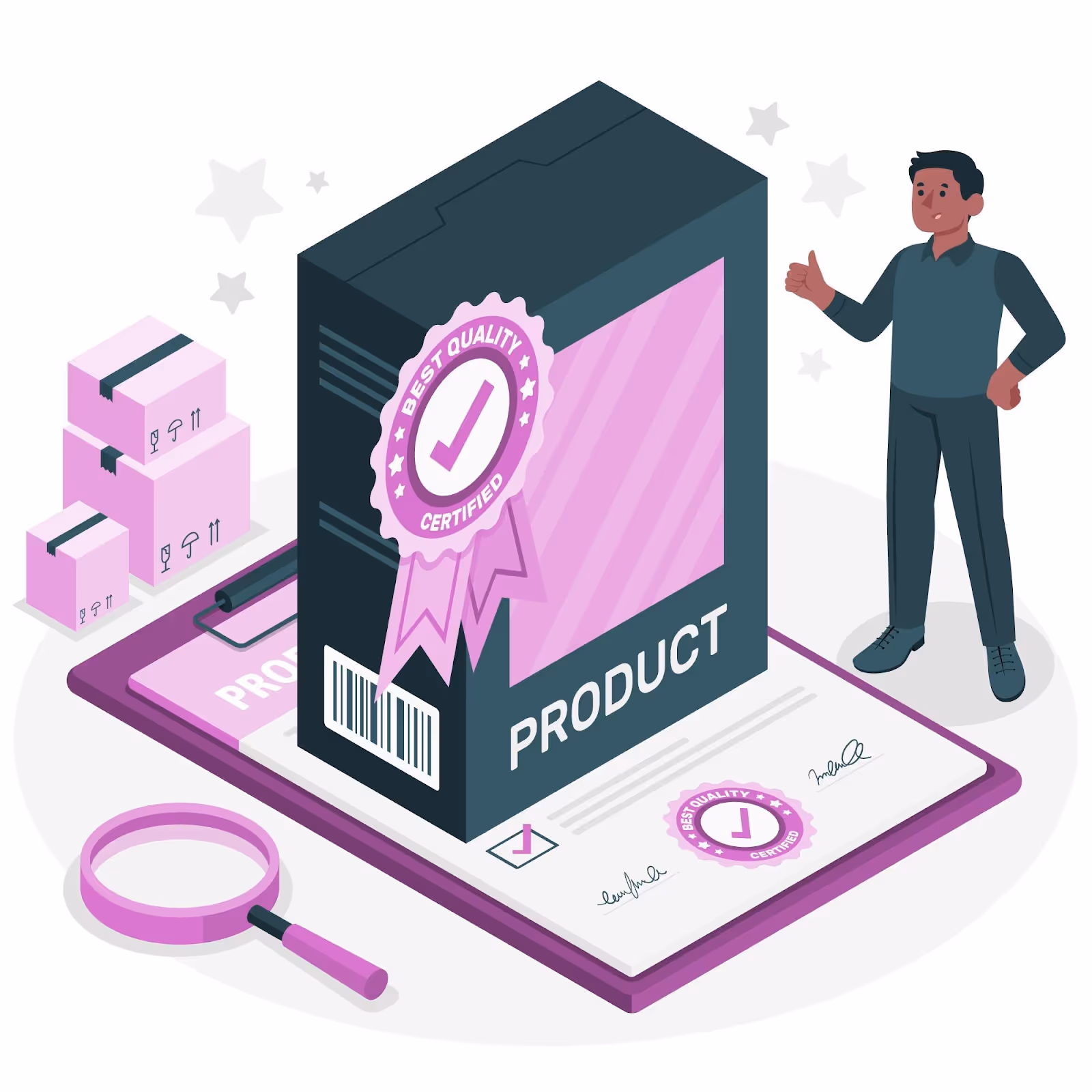 An illustration on DIN EN 10204 Certifications.